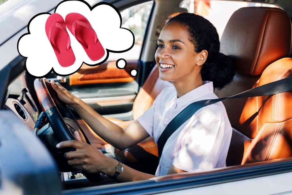 guidare con le infradito